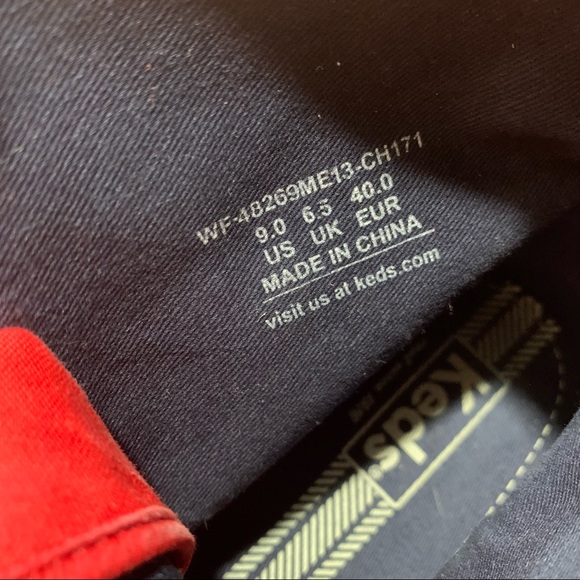 Keds Rookie Loop de Loop High Top Red Lace Up Sneakers size 9 - Picture 12 of 12